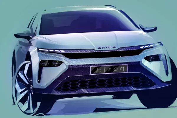 Škoda Elroq 2025 električni SUV s Tech-Deck prednjim dizajnom